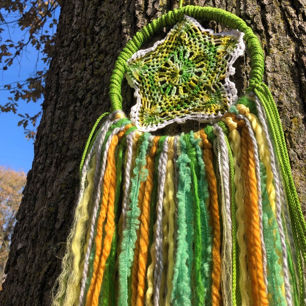 Handmade Upcycled Dream Catcher